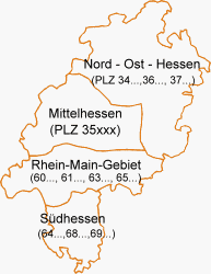 Karte Hessen